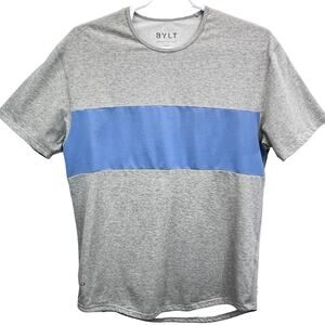 BYLT Drop Cut LuX T-Shirt Mens XL Short Sleeve Colorblock Performance Tech